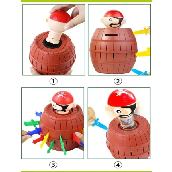 Game Pula Barrel Pirate Medium Child Toy - Imagem 4