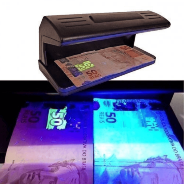 Detector Notas Falsas Uv Luz Ultravioleta Bivolt Kapbom - Imagem 2