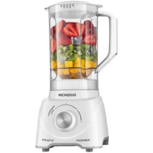 Mondial Pratic Power L-97-W 2 Speed Blender + Pulsar 550W White-110V